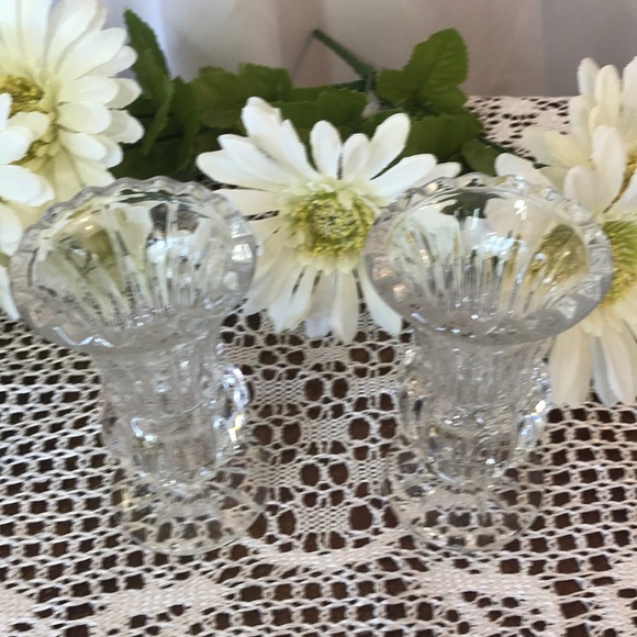 🆓📫 Small Crystal Candle Holders - Picture 2 of 6